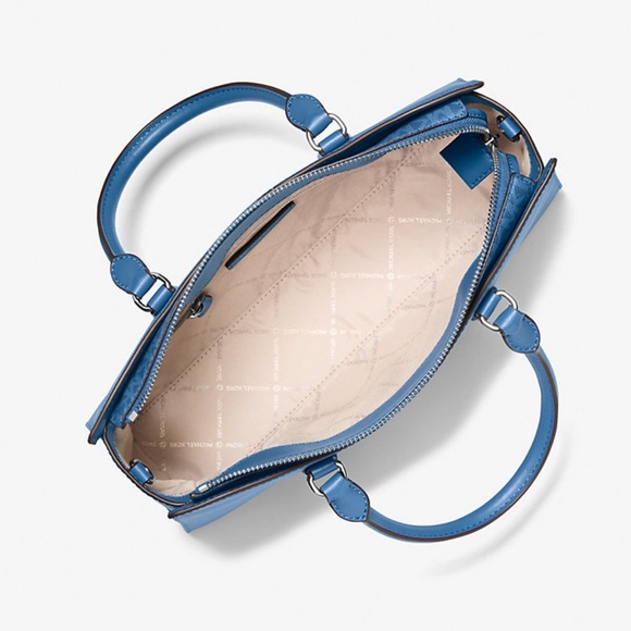 MICHAEL KORS Arden Md Top-Zip EW Leather Tote Crossbody Satchel 
Galaxy Blue
NWT - Picture 2 of 16